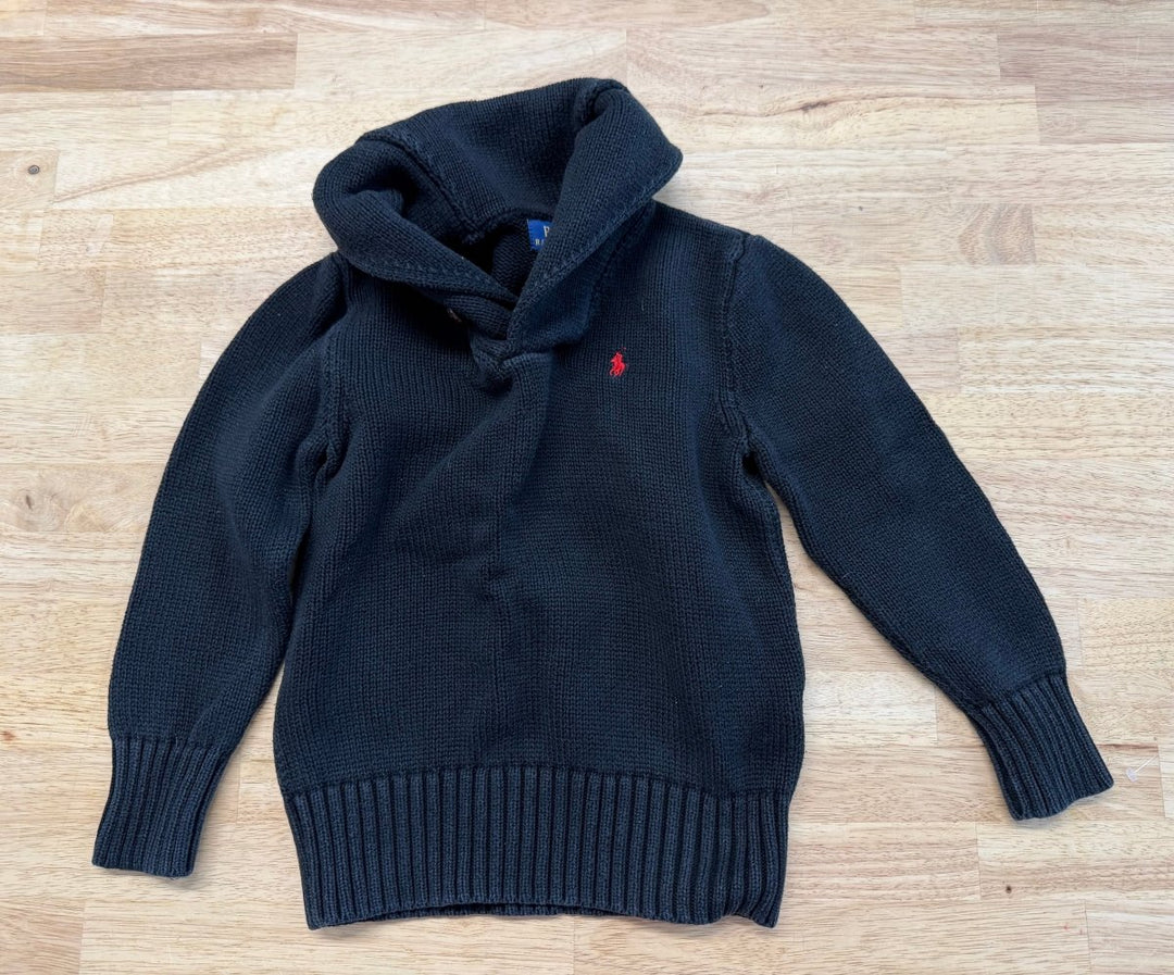 Polo Ralph Lauren Knit Cowl Neck Sweater Black | Size 6 - Nest and Sprout - Consignment