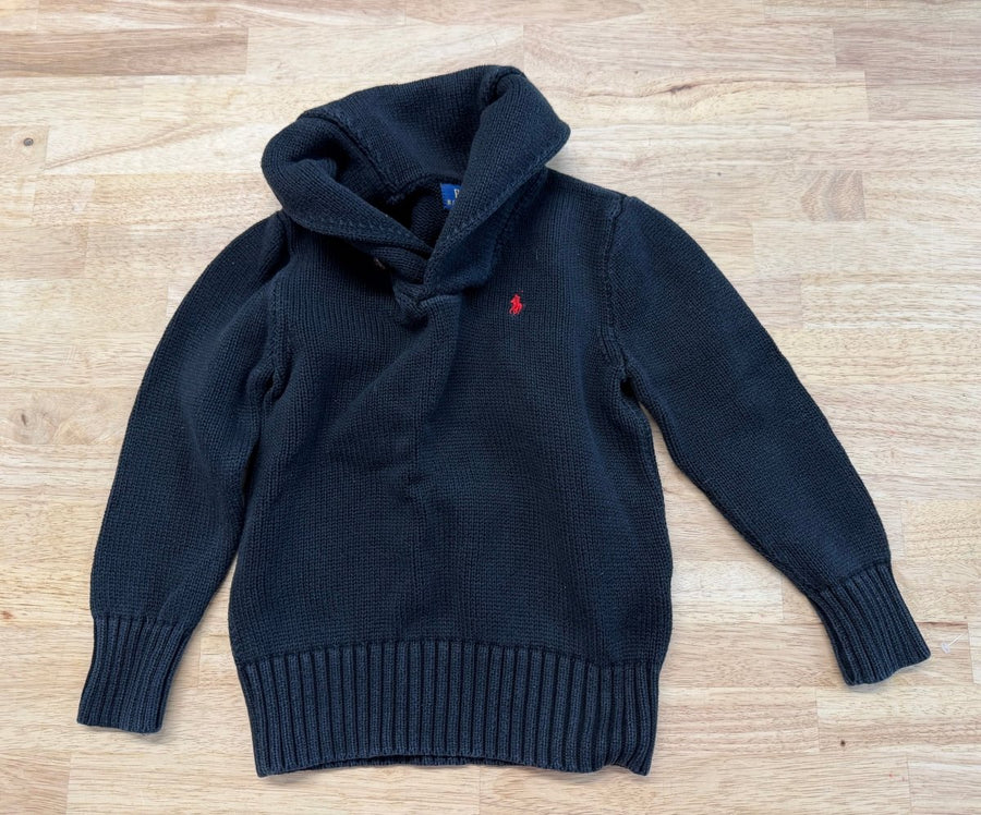 Polo Ralph Lauren Knit Cowl Neck Sweater Black | Size 6 - Nest and Sprout - Consignment