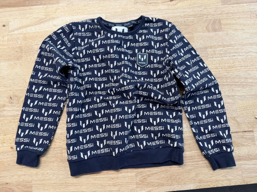 Messi Logo Sweatshirt Navy | Size 122–128 - Nest and Sprout - Consignment
