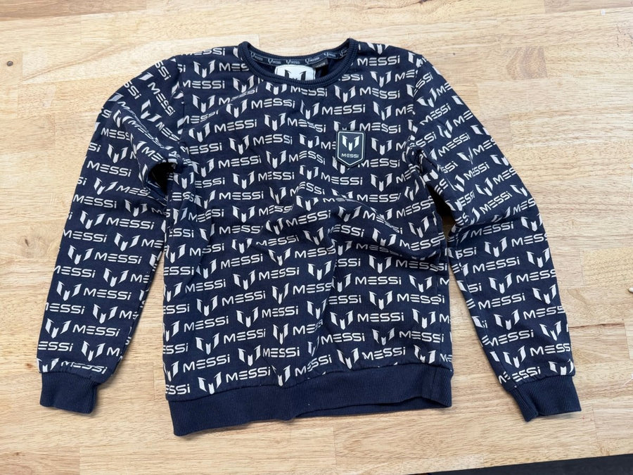 Messi Logo Sweatshirt Navy | Size 122–128 - Nest and Sprout - Consignment