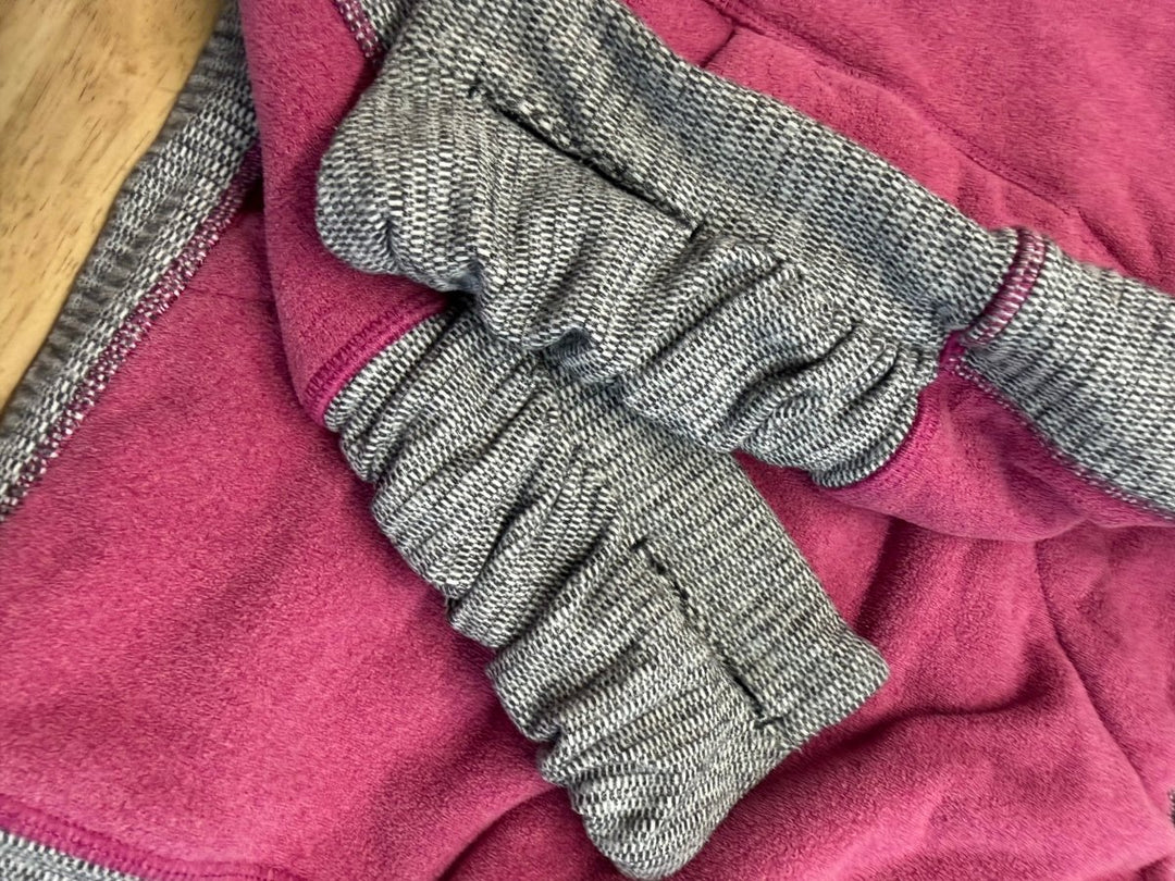Ivivva Plush Lined Cowl Hoodie Pink Grey | Size 8 - Nest and Sprout - Consignment
