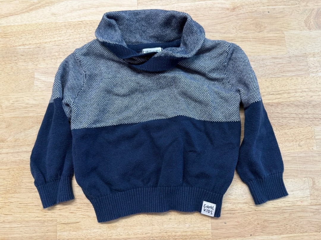 Vertbaudet Knit Sweater Blue | Size 86 - Nest and Sprout - Consignment