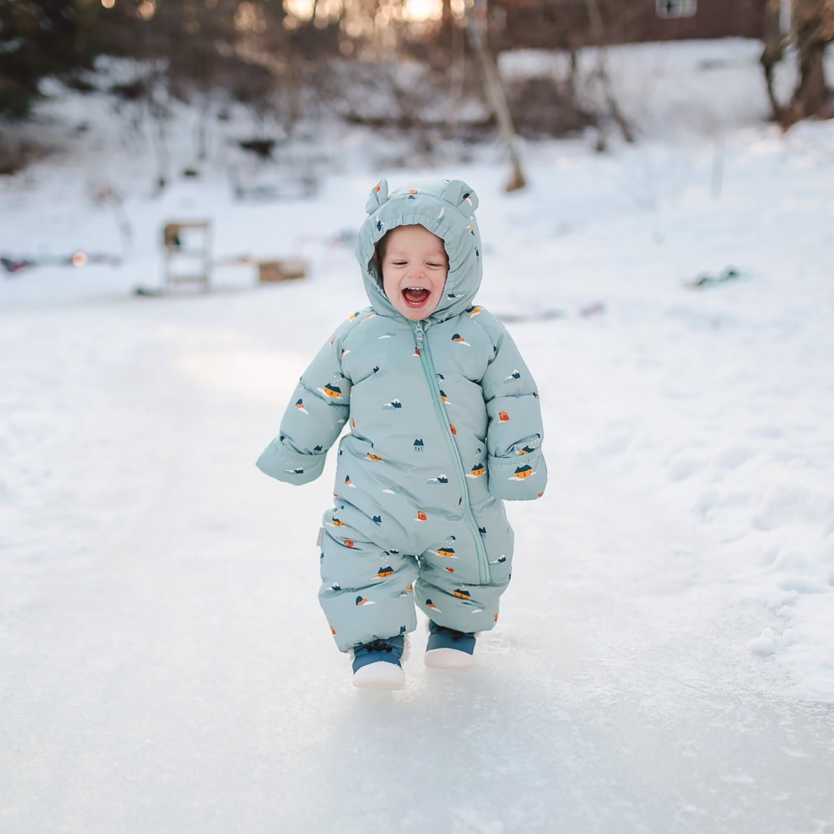Jan & Jul Toasty-Dry Puffy Bunting Suit – Home Sweet Home - Nest and Sprout-Jan & Jul
