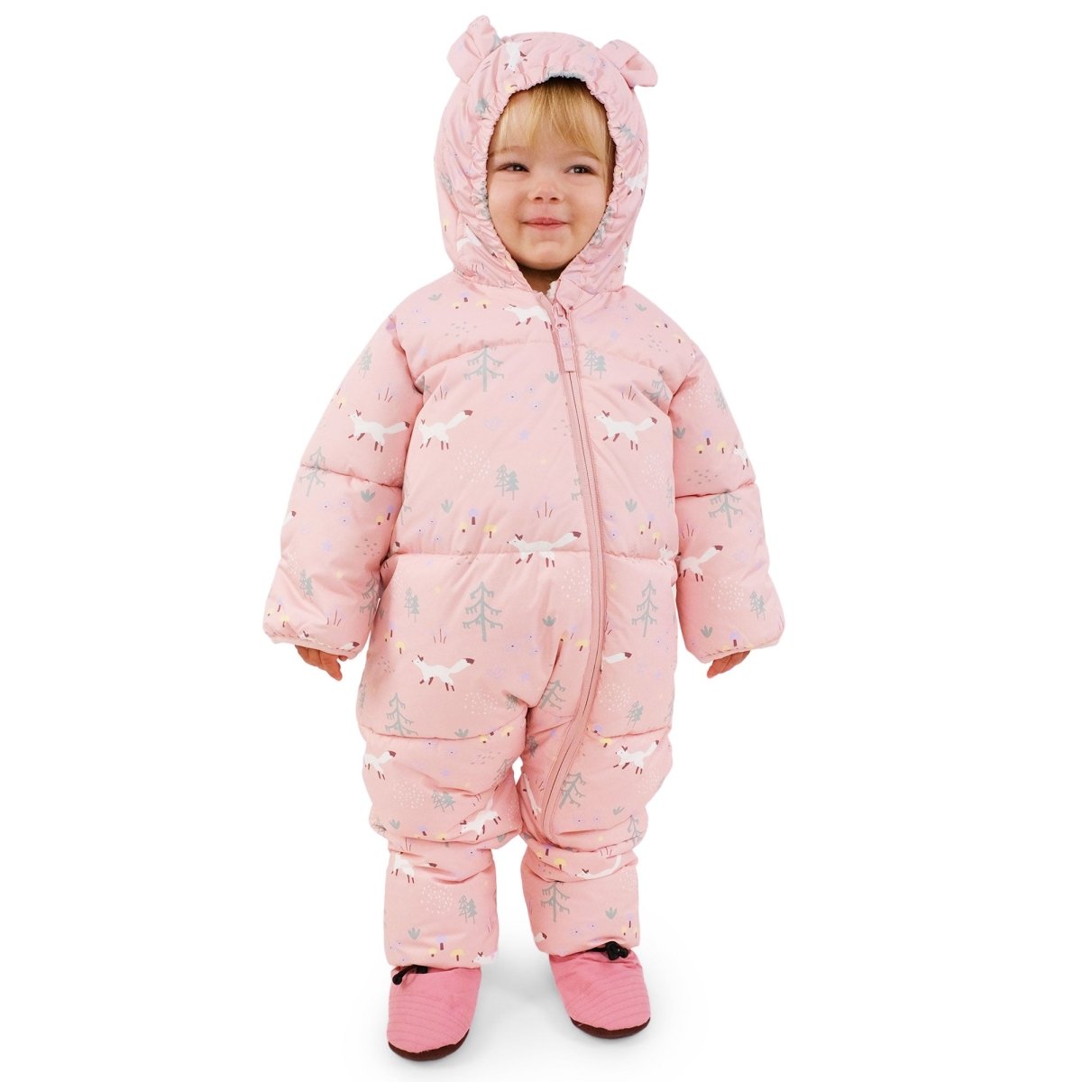 Toasty Dry Puffy Baby | Pink Forest - Nest and Sprout - Jan & Jul