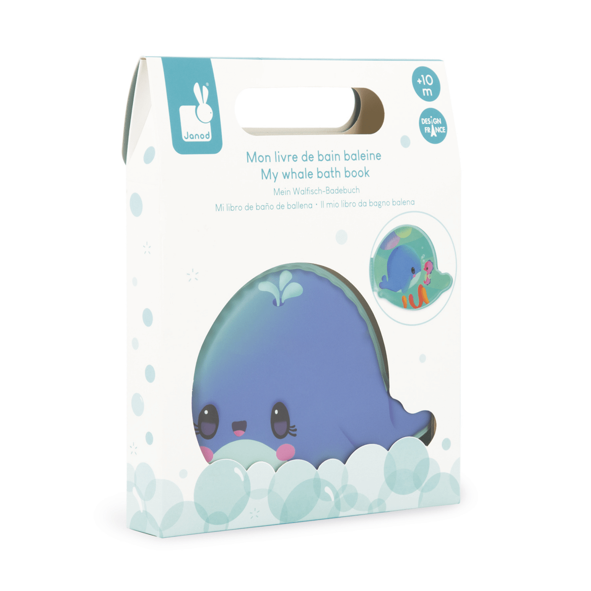 Bath Book - Whale - Nest and Sprout - Janod