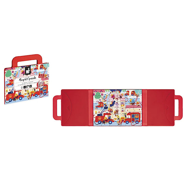 Janod Magneti'Puzzles – Firefighters (36 Pieces) - Nest and Sprout-Janod