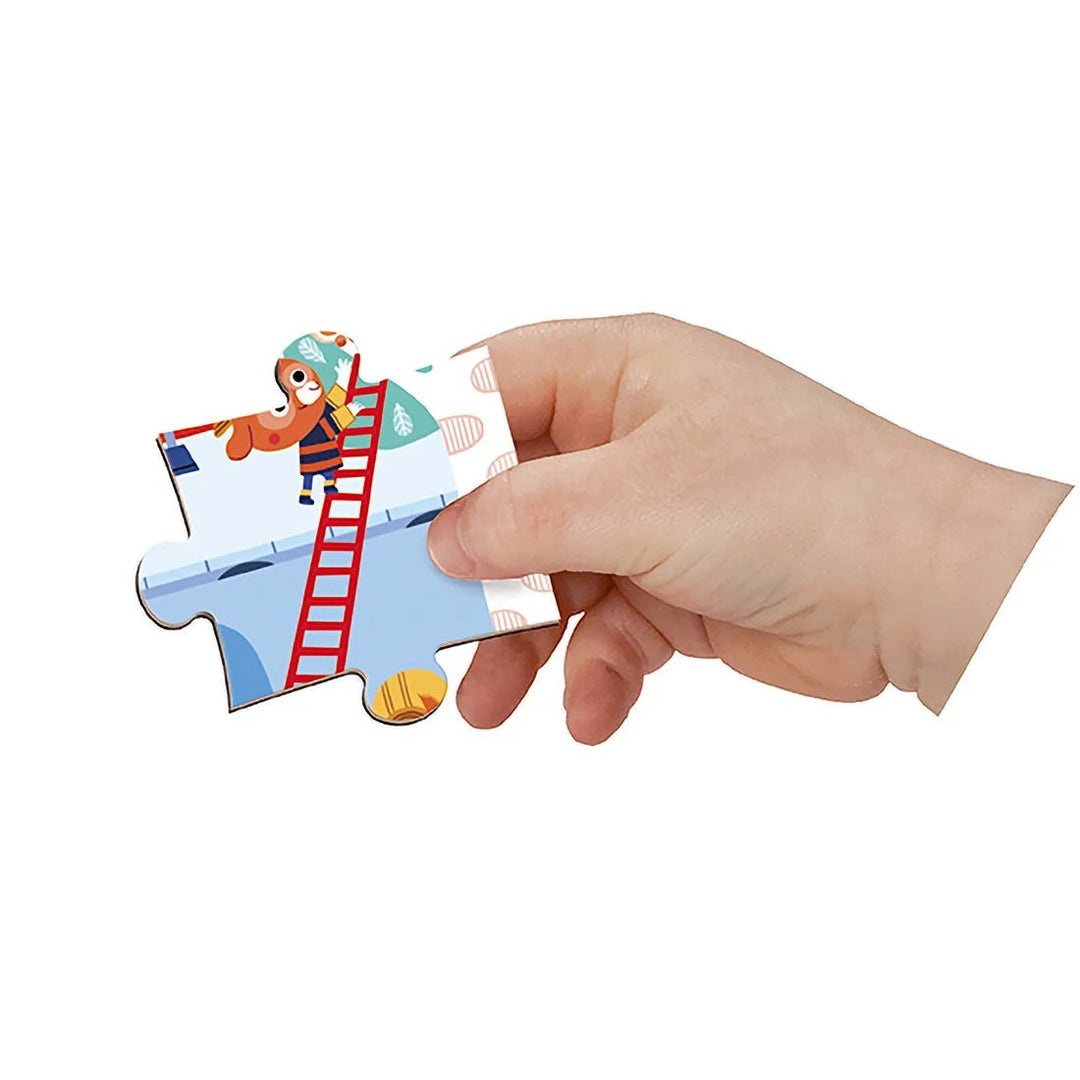 Janod Magneti'Puzzles – Firefighters (36 Pieces) - Nest and Sprout-Janod