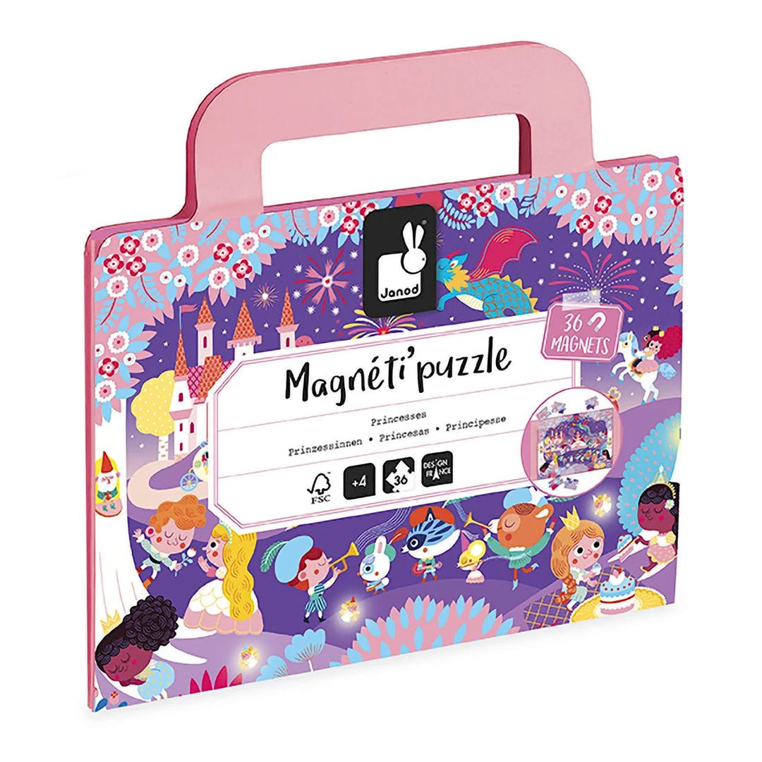 Janod Magneti'Puzzles – Princesses (36 Pieces) - Nest and Sprout-Janod