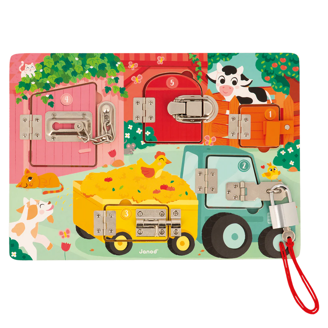 Janod Padlocks Board, Farm