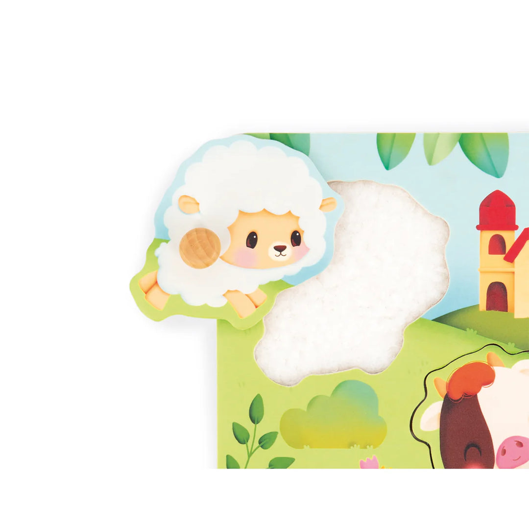 Janod Tractor Puzzle, Tactile