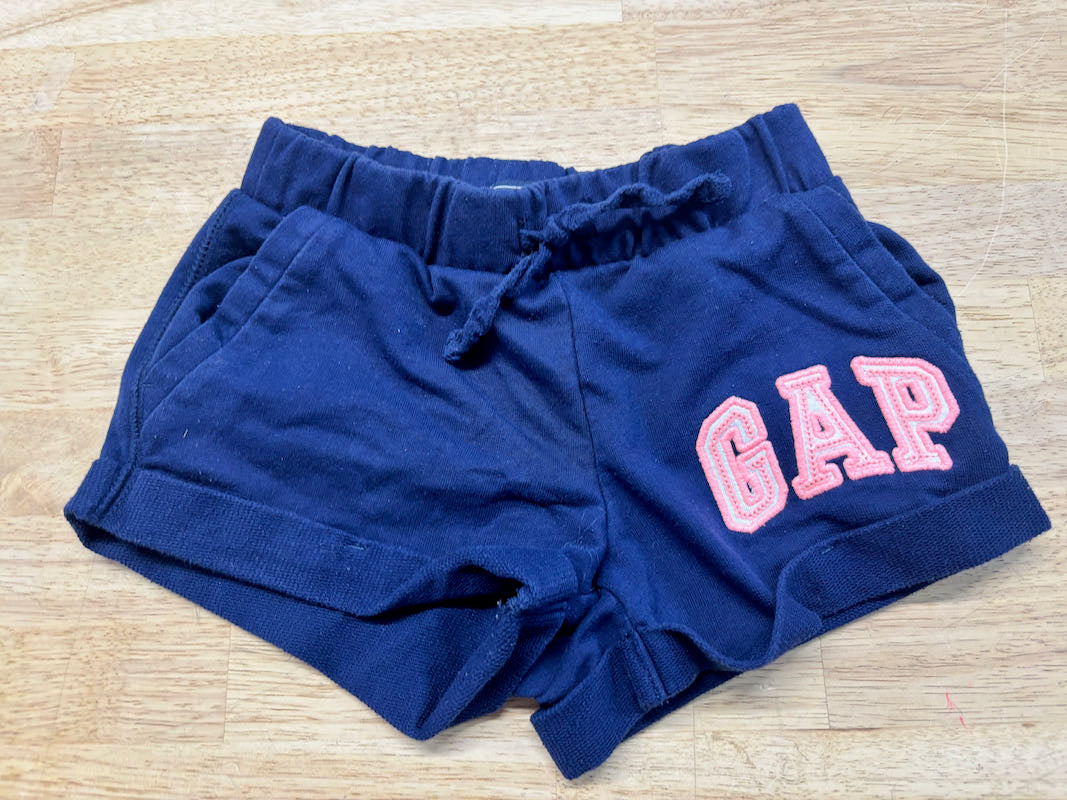 Gap Kids Navy Jersey Shorts Logo | Size XS