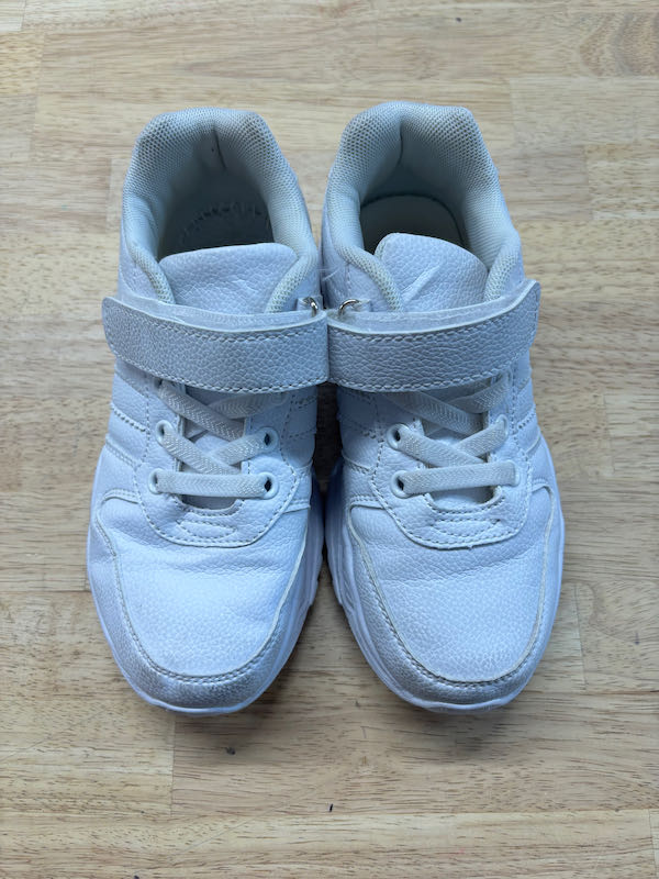 White Velcro Sneakers | Size 32