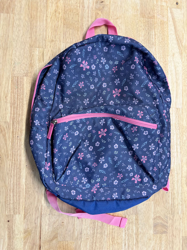 Joe Fresh Blue Floral Backpack