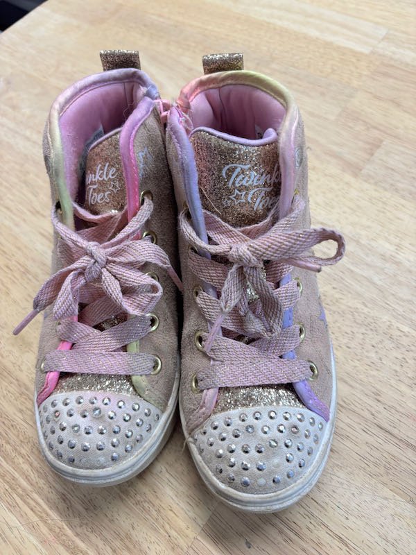 Skechers Twinkle Toes High - Top Sneakers Pink | Size 12 - Nest and Sprout - Consignment