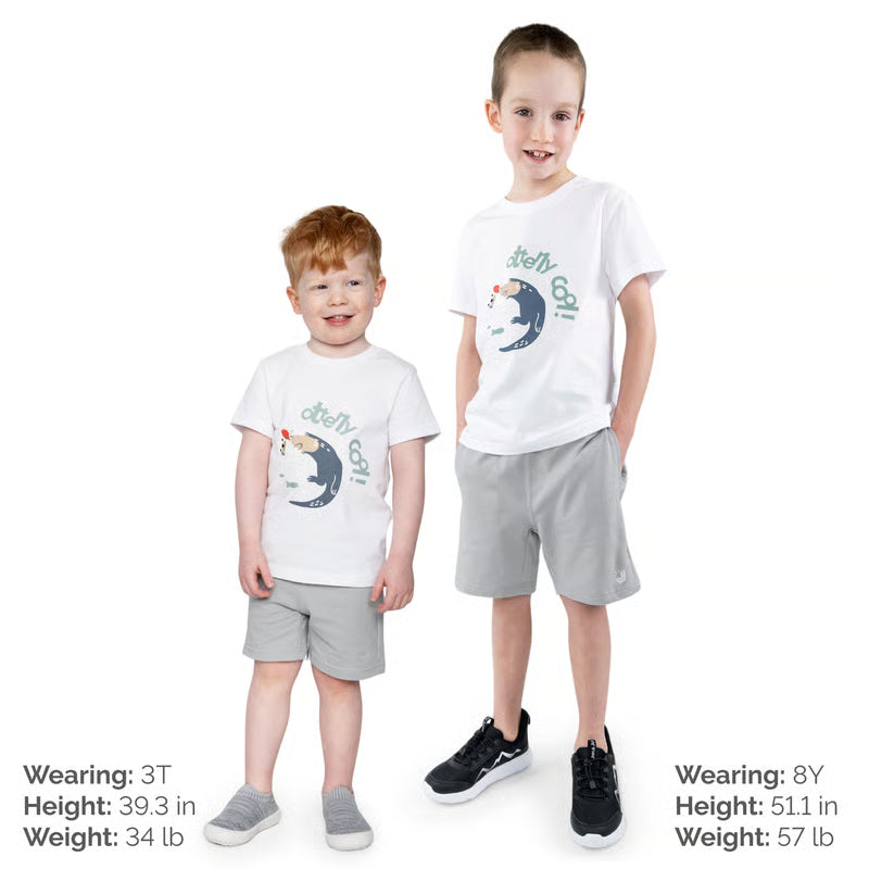 Jan & Jul Kids Lite Jogger Shorts | Grey