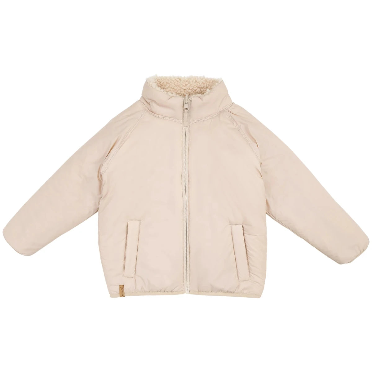 Jan & Jul Reversible Sherpa Fleece Jacket – Oatmeal - Nest and Sprout-Jan & Jul