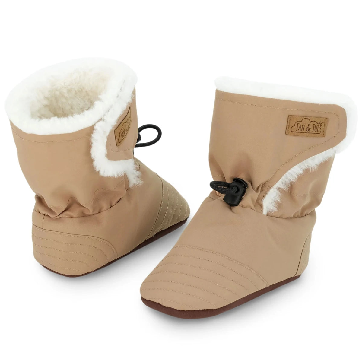 Jan & Jul Stay-Put Winter Booties – Soft Brown - Nest and Sprout-Jan & Jul