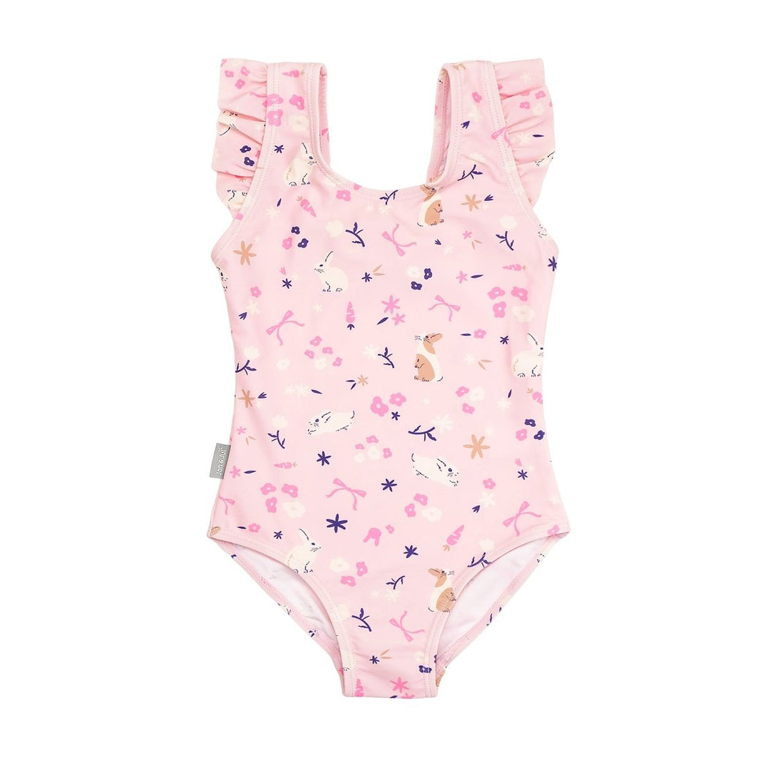 Jan & Jul Ruffle Swimsuit – Bunny Flowers - Nest and Sprout - Jan & Jul