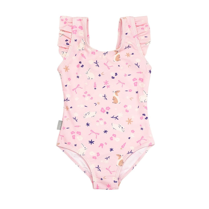 Jan & Jul Ruffle Swimsuit – Bunny Flowers - Nest and Sprout - Jan & Jul