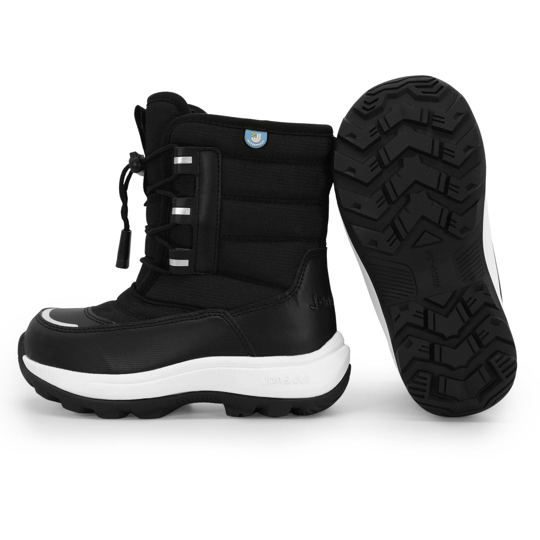 Jan &amp; Jul Toasty-Dry Alpine Kids Winter Boots | Black