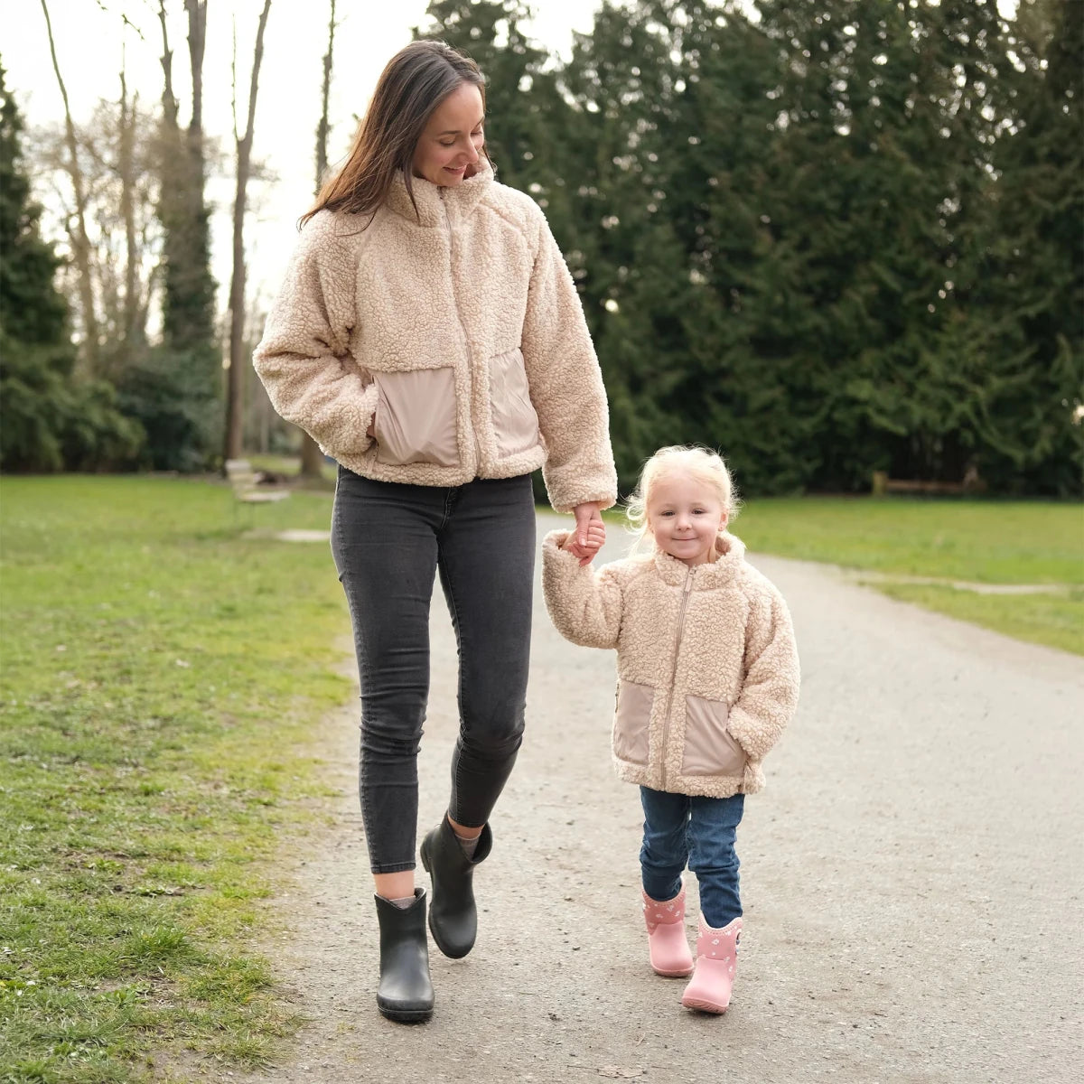 Jan & Jul Women's Reversible Sherpa Fleece Jacket – Oatmeal - Nest and Sprout-Jan & Jul