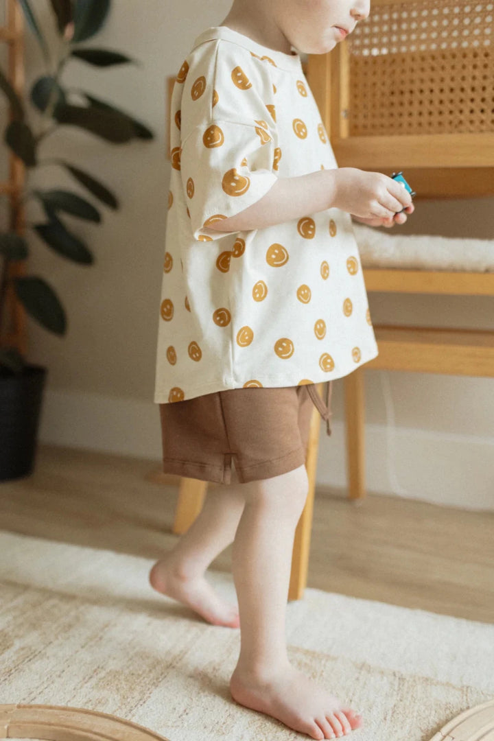 Jax & Lennon Kids Terry Weekender Shorts – Cocoa Brown - Nest and Sprout - Jax & Lennon