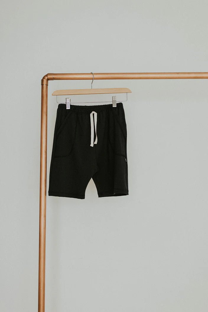 Jax + Lennon Youth Everyday Shorts | Black - Nest and Sprout - Jax + Lennon