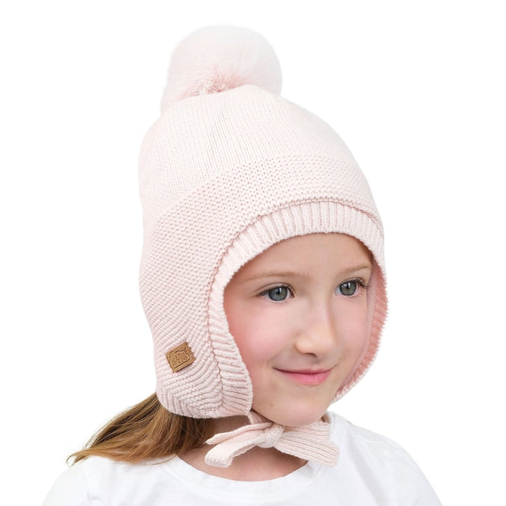 Jan & Jul Knit Pom-Pom Winter Hat – Light Pink - Nest and Sprout-Jan & Jul