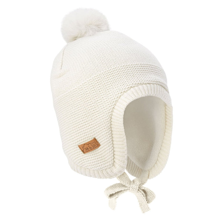 Jan & Jul Knit Pom-Pom Winter Hat – Vanilla Cream - Nest and Sprout-Jan & Jul