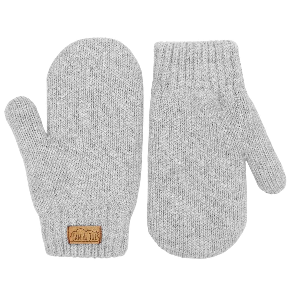 Jan & Jul Cozy Knit Winter Mittens – Soft Grey - Nest and Sprout-Jan & Jul