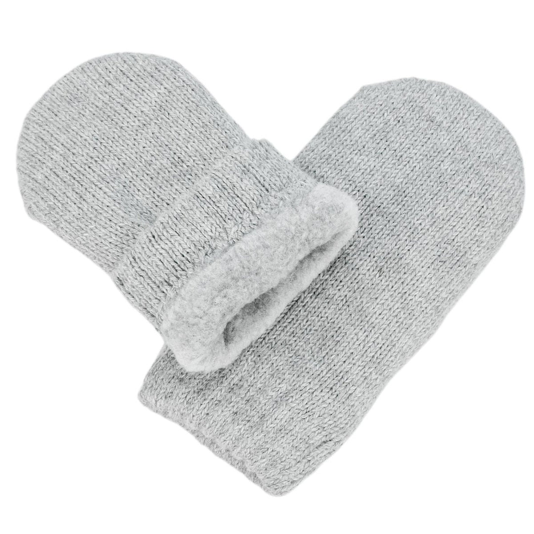 Jan & Jul Cozy Knit Winter Mittens – Soft Grey