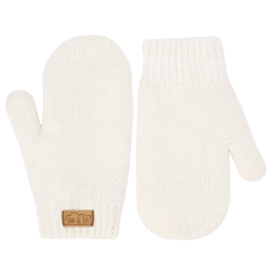 Jan & Jul Cozy Knit Winter Mittens – Vanilla Cream - Nest and Sprout-Jan & Jul