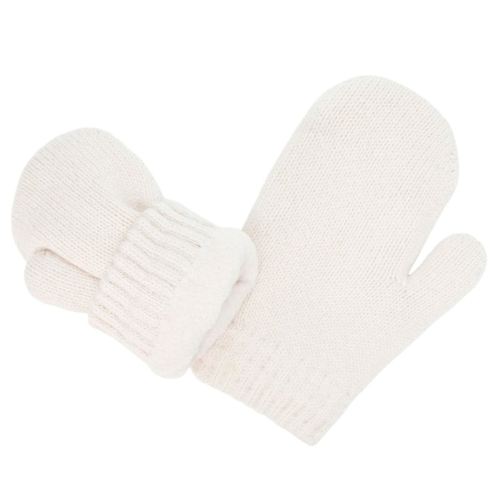 Jan & Jul Cozy Knit Winter Mittens – Vanilla Cream - Nest and Sprout-Jan & Jul
