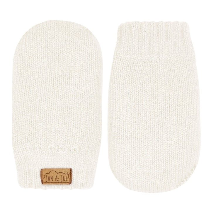 Jan & Jul Cozy Knit Winter Mittens – Vanilla Cream - Nest and Sprout-Jan & Jul