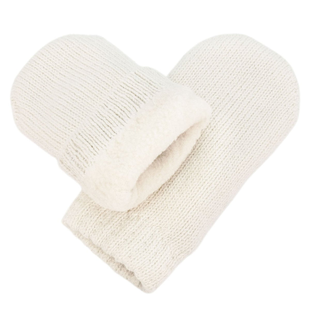 Jan & Jul Cozy Knit Winter Mittens – Vanilla Cream - Nest and Sprout-Jan & Jul
