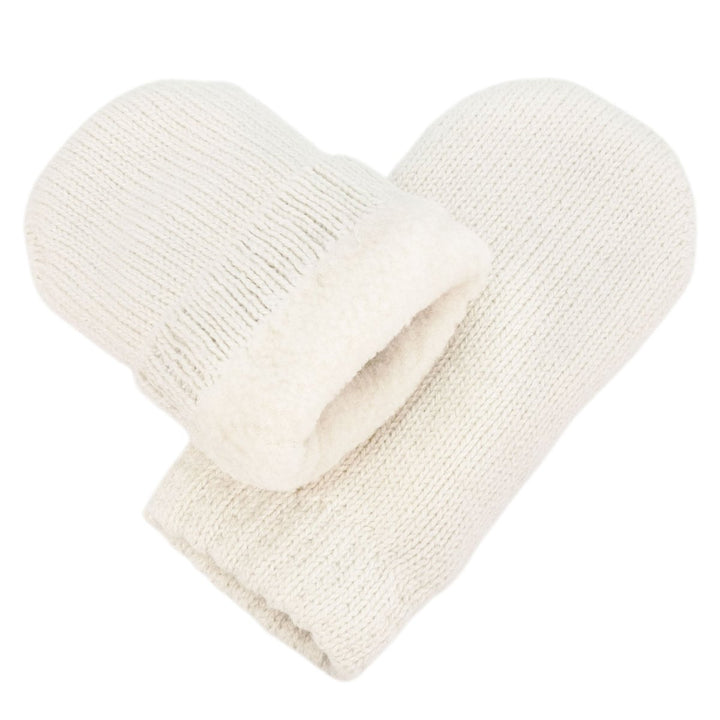 Jan & Jul Cozy Knit Winter Mittens – Vanilla Cream - Nest and Sprout-Jan & Jul
