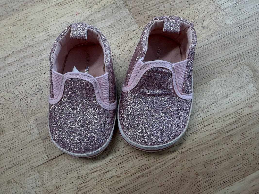 Joe Fresh Sparkle Moccasins Early Walker | Size 2 - Nest and Sprout - Consignment
