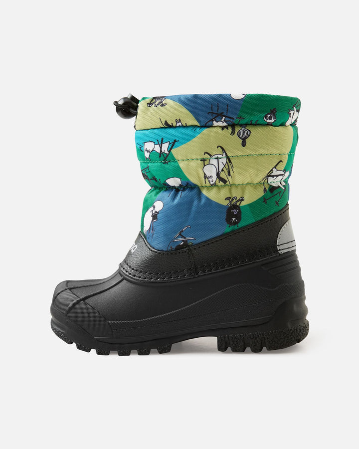 Reima Nefar Winter Boots – Enchanted Green Moomin | Kids Waterproof Snow Boots