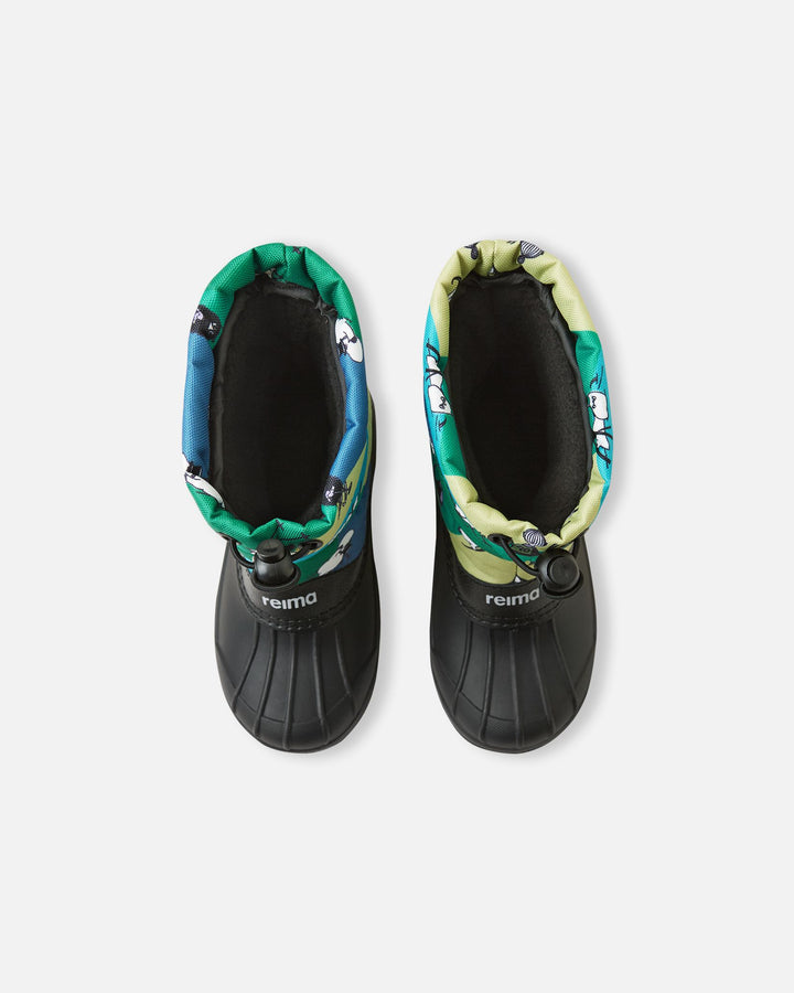 Reima Nefar Winter Boots – Enchanted Green Moomin | Kids Waterproof Snow Boots