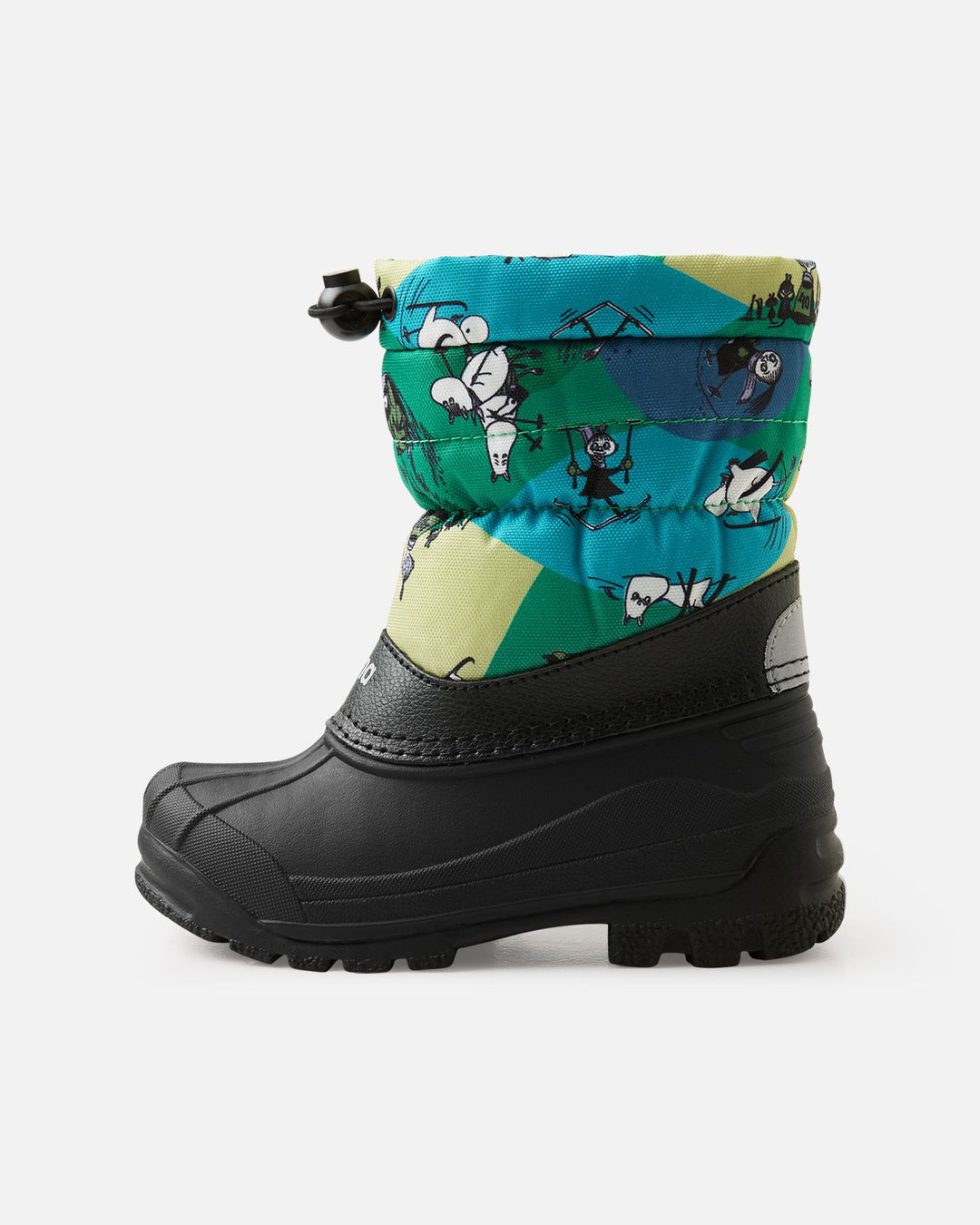 Reima Nefar Winter Boots – Enchanted Green Moomin | Kids Waterproof Snow Boots