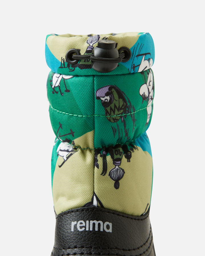 Reima Nefar Winter Boots – Enchanted Green Moomin | Kids Waterproof Snow Boots
