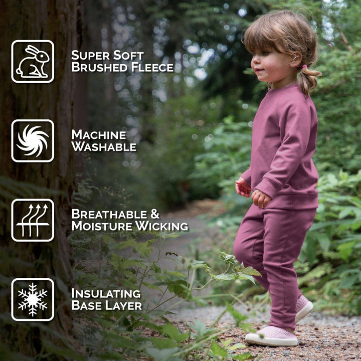 Jan &amp; Jul Thermal Base Layer Pant - Dark Plum - Nest and Sprout-Jan &amp; Jul