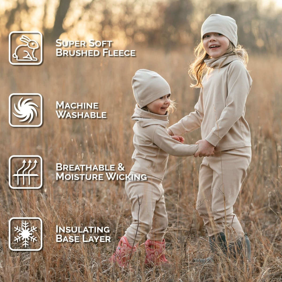 Jan & Jul Thermal Base Layer Top - Grey - Nest and Sprout-Jan & Jul