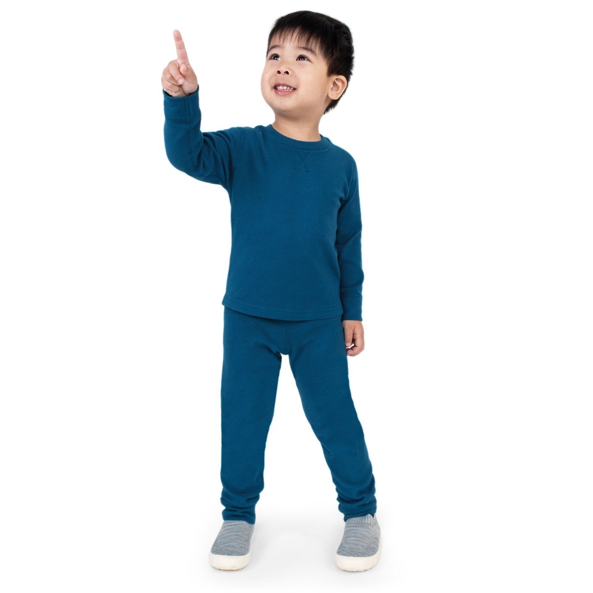 Jan & Jul Thermal Base Layer Tops | Deep Blue - Nest and Sprout - Jan & Jul