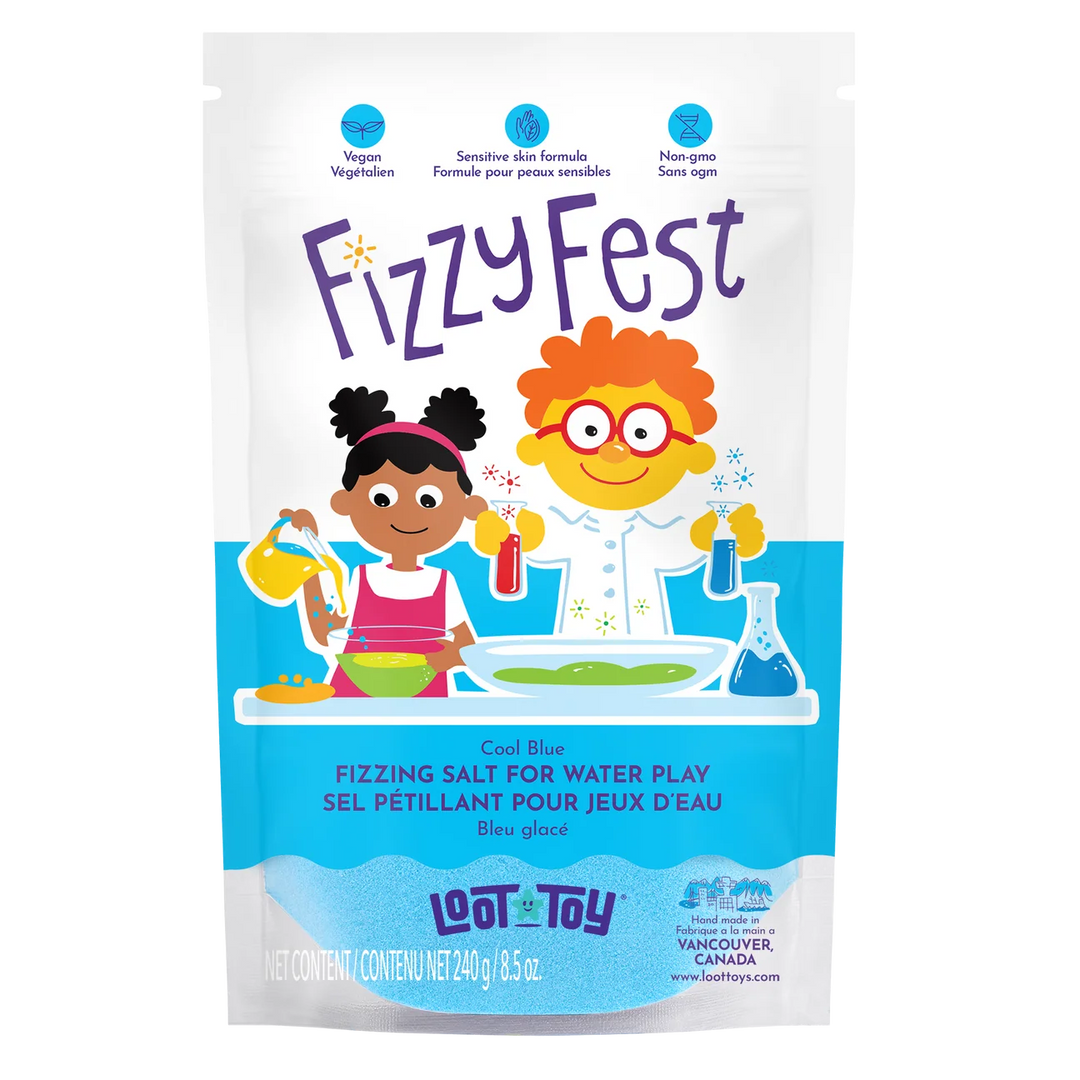 Loot Toy Co. Fizzy Fest Coloured Bath Salts – Cool Blue