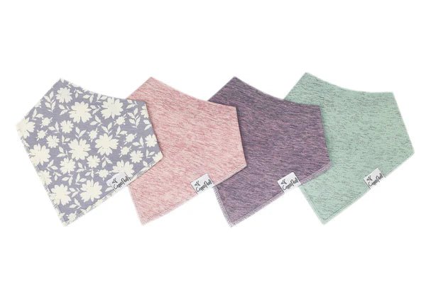 Copper Pearl Lacie Bandana Bib Set - Nest and Sprout - Copper Pearl