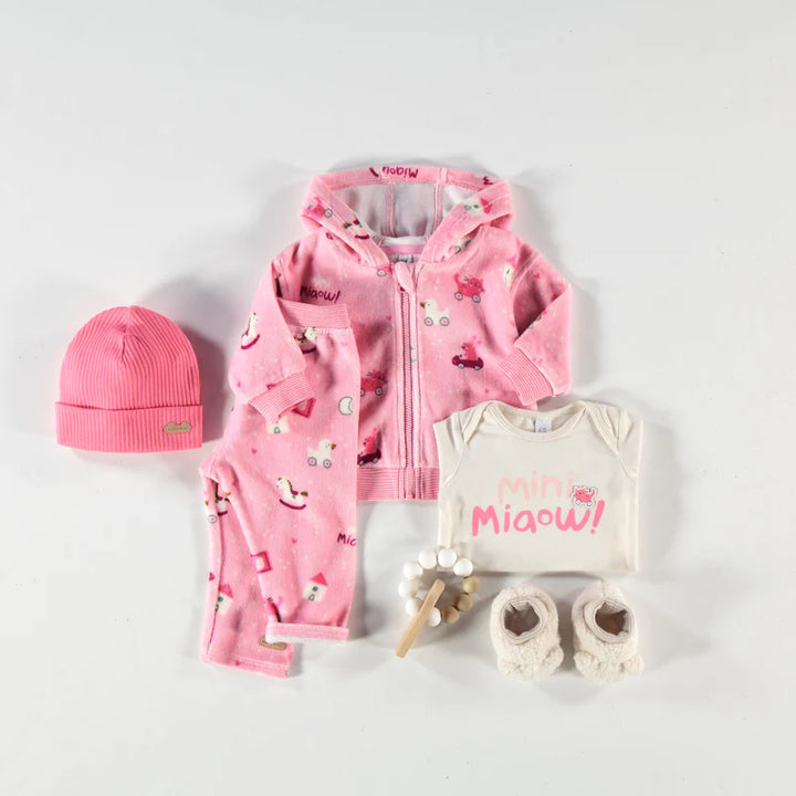 Velvet Hoodie | Rose