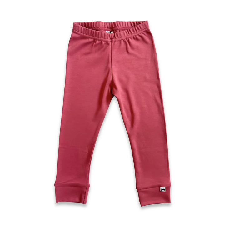 Little & Lively Youth Bamboo Leggings – Pomegranate