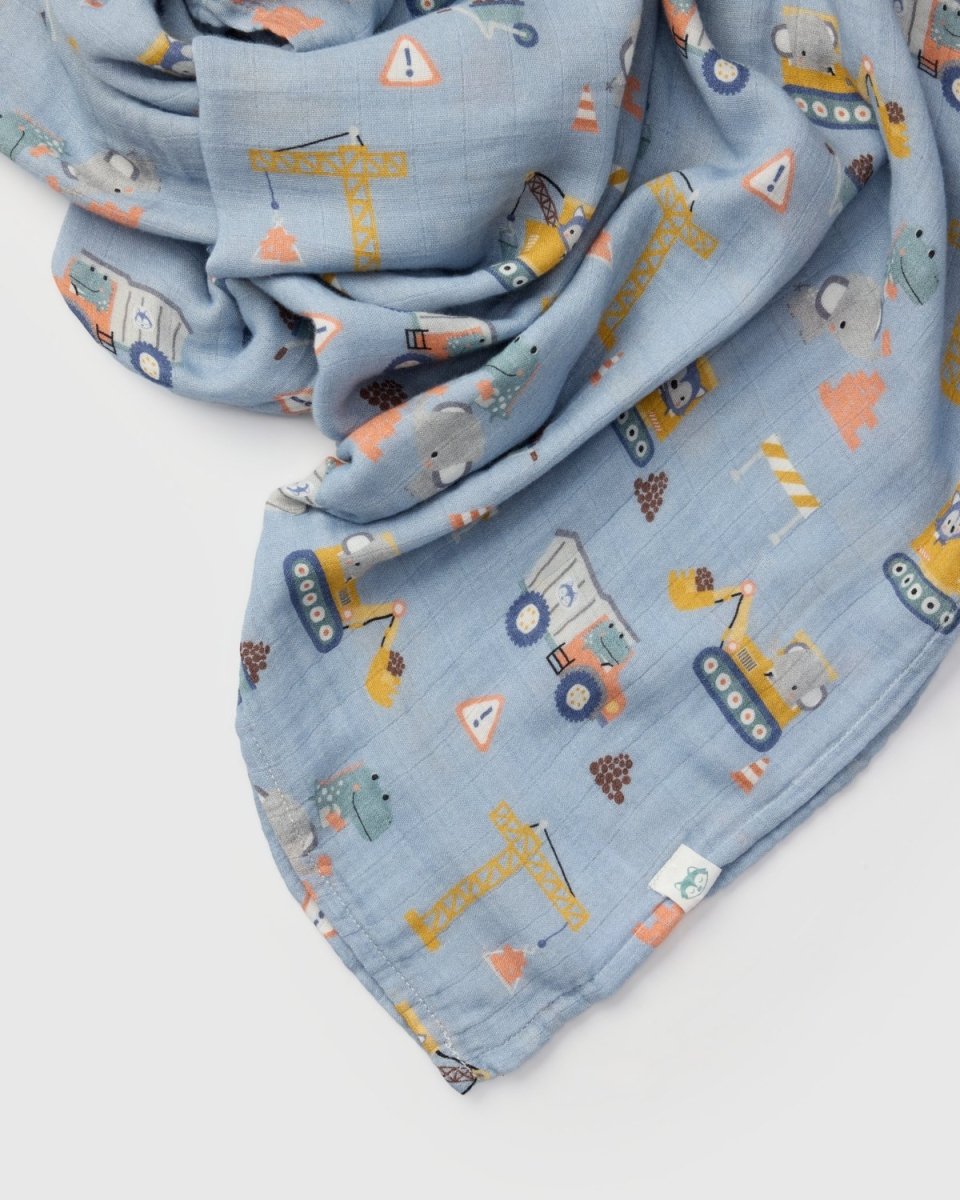 Loulou Lollipop Muslin Swaddle - Tiny Engineers - Nest and Sprout - Loulou Lollipop