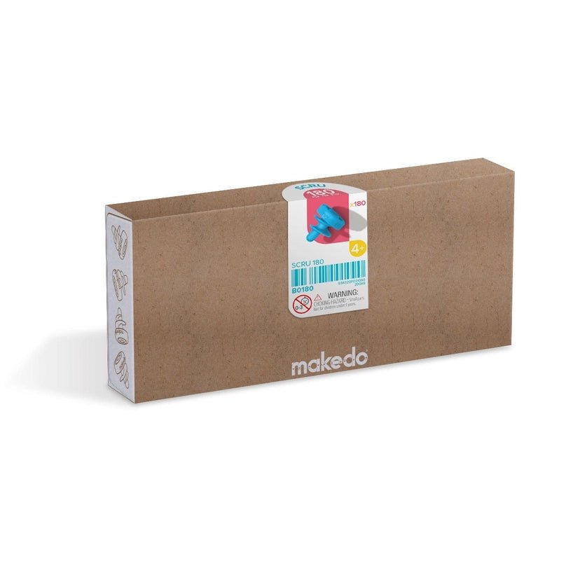 Makedo Scru Kit | 180 Pieces - Nest and Sprout - Makedo
